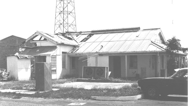 Damage at HMAS Coonawarra from Cyclone Tracy