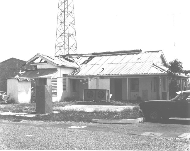 Damage at HMAS Coonawarra from Cyclone Tracy