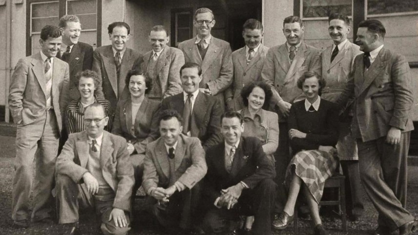 The photo is of staff from the Defence Signals Bureau (as we were first named) from around 1953, around five years after the organisation was formed.